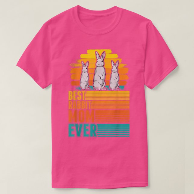 Beste Rabbit-Mama je T-Shirt (Design vorne)