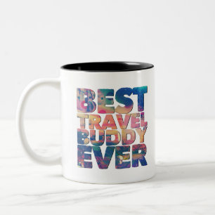 Beste Reise-Kumpel je farbenfroh Geschenk für best Zweifarbige Tasse