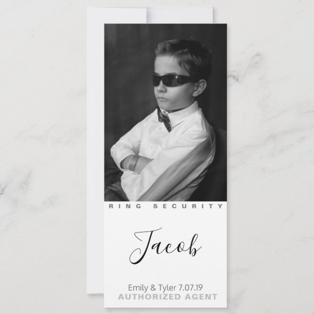 Beste Ring Bearer jemals Foto Cards Save The Date (Vorderseite)