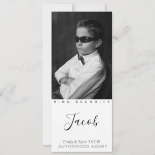 Beste Ring Bearer jemals Foto Cards Save The Date