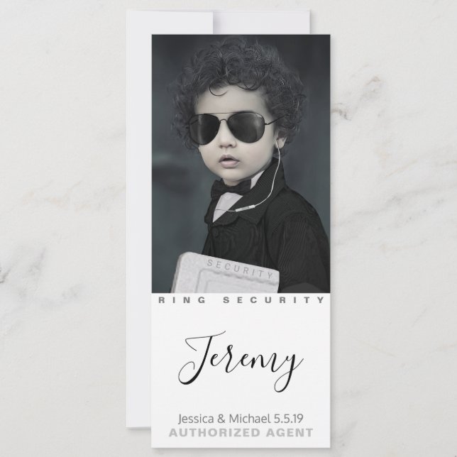 Beste Ring Bearer jemals Foto Cards Save The Date (Vorderseite)