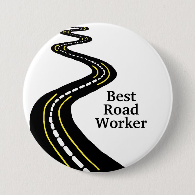 Beste Road Worker-Schaltfläche Button (Vorderseite)