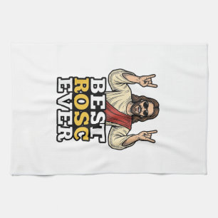 Beste Rosc Aller Zeiten Vintage Rock Hand Religiös Geschirrtuch