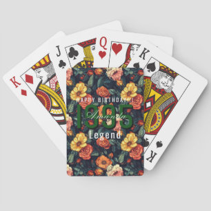 Beste Rosen-Blumengarten-Geburtstagsfeier Spielkarten