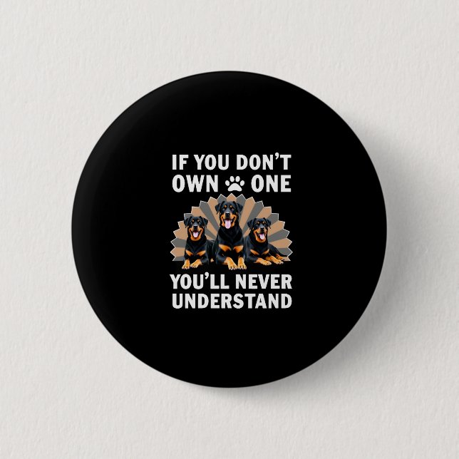 Beste Rottweiler Kunst für Männer Frauen Kinder Ro Button (Vorderseite)