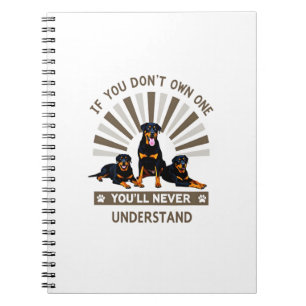 Beste Rottweiler Kunst für Männer Frauen Kinder Ro Notizblock