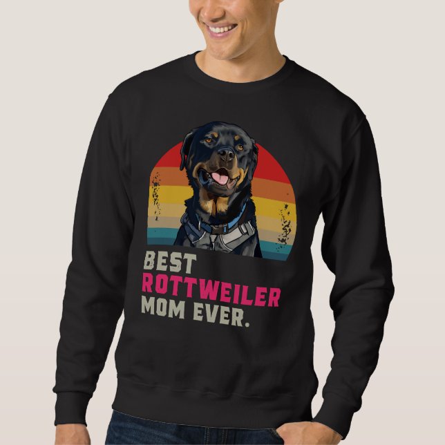 Beste Rottweiler-Mama je 13 Sweatshirt (Vorderseite)
