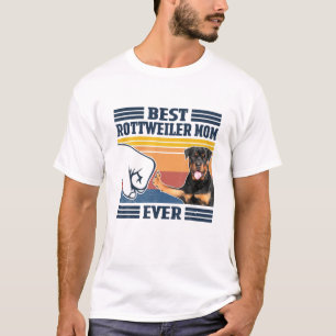 Beste Rottweiler-Mama je Vintager Muttertag Christ T-Shirt