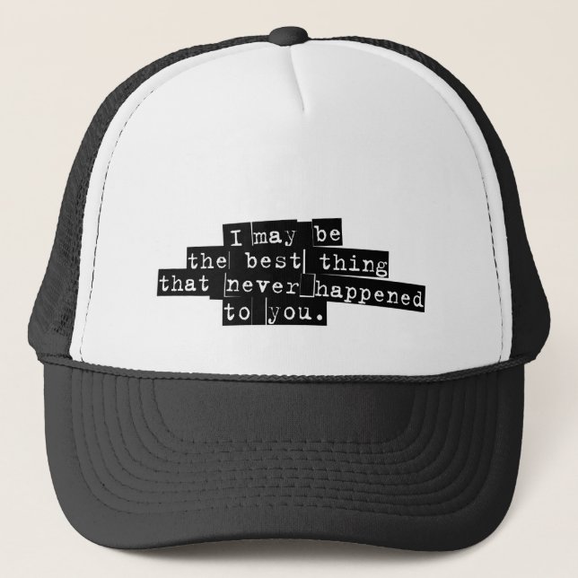 Beste Sache bedecken nie mit einer Kappe (Vorderseite)