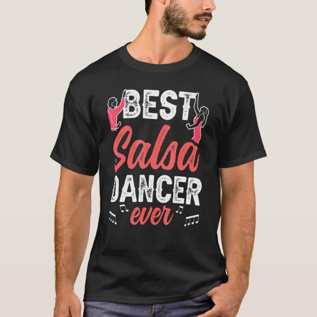 Beste Salsa Tänzerin jemals Latin Dance T-Shirt (Vorderseite)
