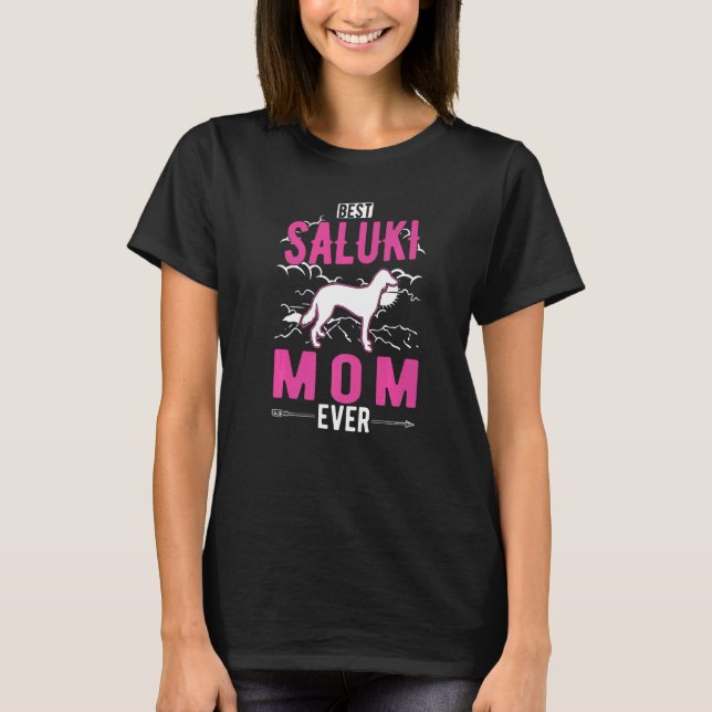 Beste Saluki-Mama je T-Shirt (Vorderseite)