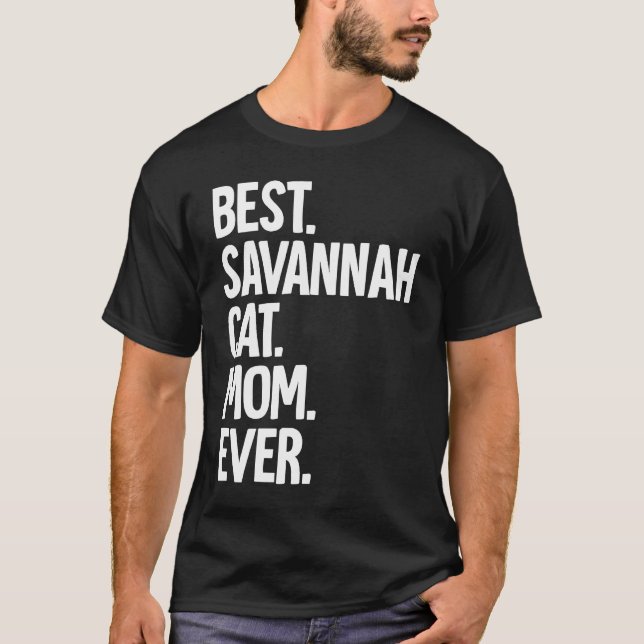Beste Savannah-Katzenmutter überhaupt T-Shirt (Vorderseite)