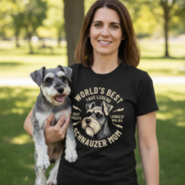 Beste Schnauzer-Mama der Welt Wahre Legende T-Shirt