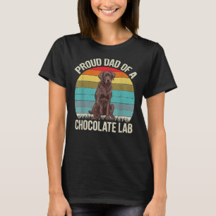 Beste Schokolade Labrador Vater Hund Braun Labrado T-Shirt