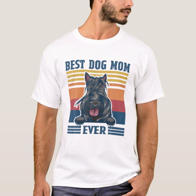 Beste schottische Terrier Mama Ever Funny Dog Mama T-Shirt (Vorderseite)