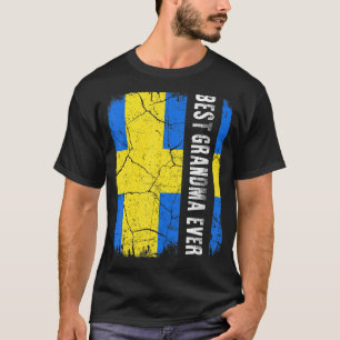 Beste schwedische Oma je Schweden Tag der Mutter F T-Shirt