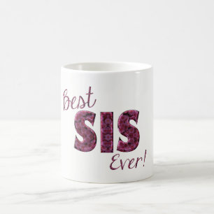 Beste Schweizer Blume Blumentypografie-Schwester Tasse