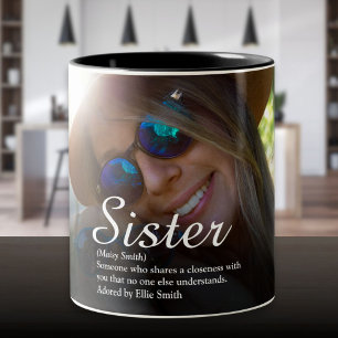 Beste Schwester aller Zeiten Definition Chic Schri Zweifarbige Tasse