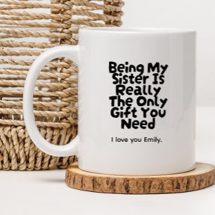 Beste Schwester Ever Funny Sister - im Gesetz Kaffeetasse