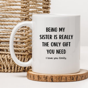 Beste Schwester Ever Funny Sister-in-Law Geschenk Kaffeetasse