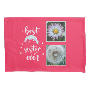 Beste Schwester-Fotovorlage Kissenbezug