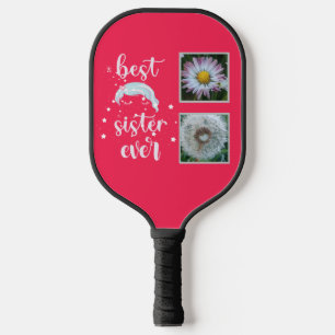 Beste Schwester-Fotovorlage Pickleball Schläger