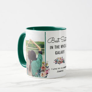 Beste Schwester im Weltall Schwester Geburtstagsge Tasse