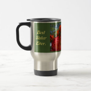 Beste Schwester je Geschenke Urlaub Reisen Kaffee Reisebecher