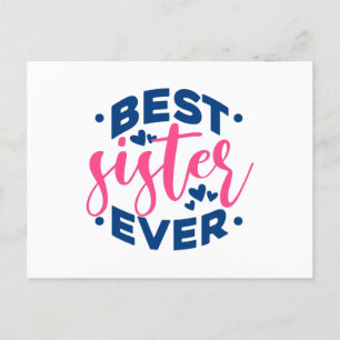 Beste Schwester je Postkarte
