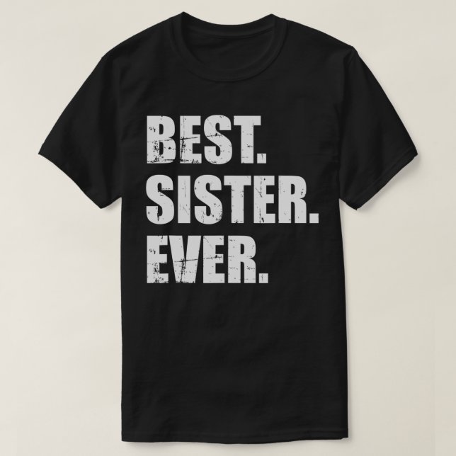 Beste Schwester je T-Shirt (Design vorne)
