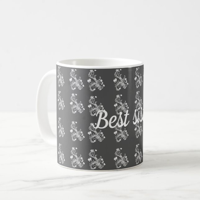 Beste Schwester Kaffeetasse (Vorderseite Links)