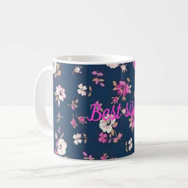 Beste Schwester Kaffeetasse (Vorderseite Links)