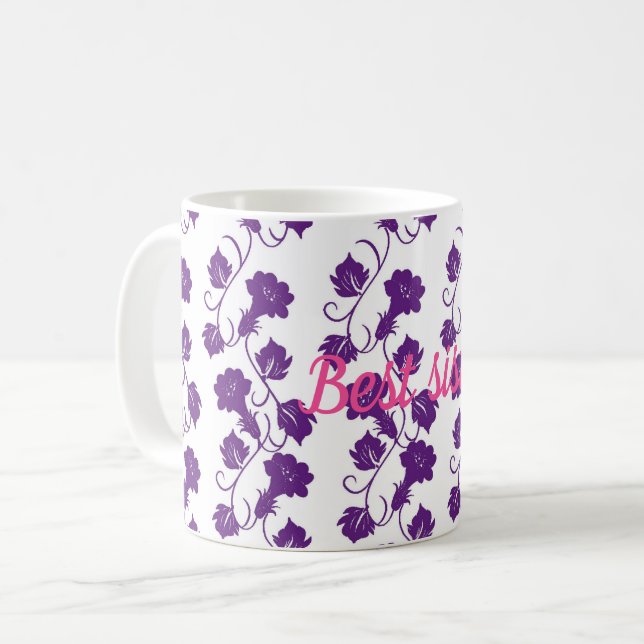 Beste Schwester Kaffeetasse (Vorderseite Links)