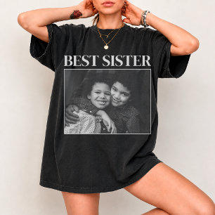 Beste Schwester Maßgeschneidertes Foto-Shirt Perso T-Shirt