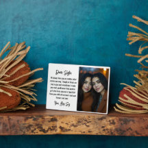 Beste Schwester Script Geschenk für Schwester Foto