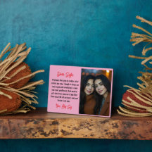 Beste Schwester Script Geschenk für Schwester Foto