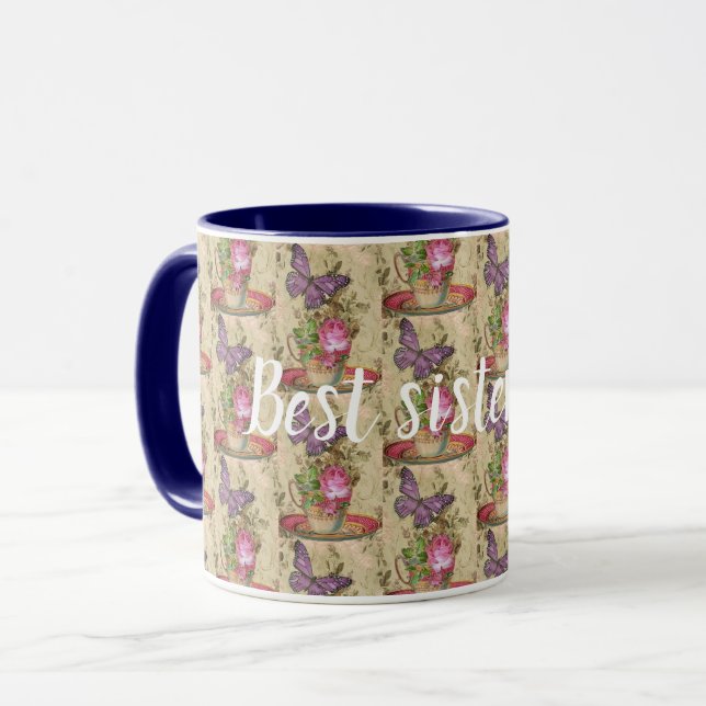 Beste Schwester Tasse (Vorderseite Links)