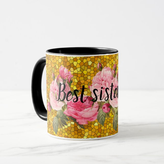 Beste Schwester Tasse (Vorderseite Links)