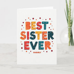 Beste Schwester überhaupt Grußkarte Karte