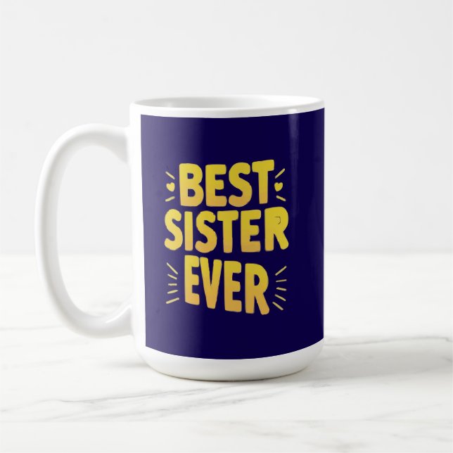 Beste Schwester überhaupt  Kaffeetasse (Links)