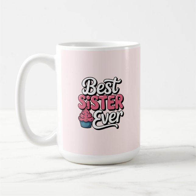 Beste Schwester überhaupt Kaffeetasse (Links)