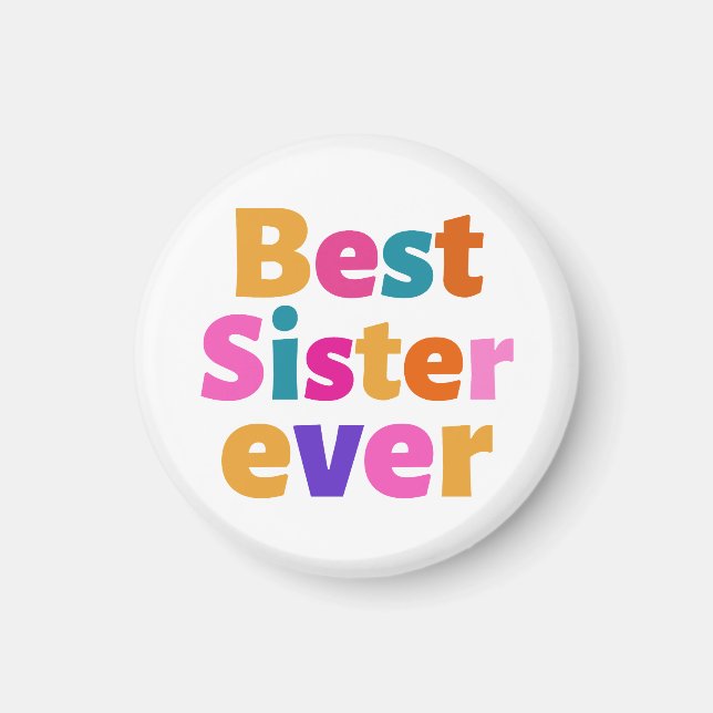 Beste Schwester überhaupt Magnet (Vorne)
