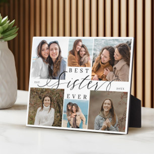 Beste Schwester überhaupt Personalisierte Fotocoll Fotoplatte