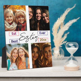 Beste Schwester überhaupt Personalisiertes Tagebuc Fotoplatte