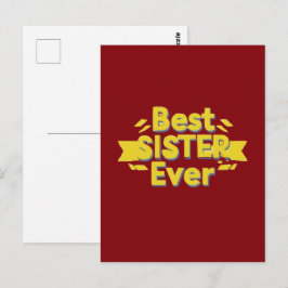 Beste Schwester überhaupt Postkarte