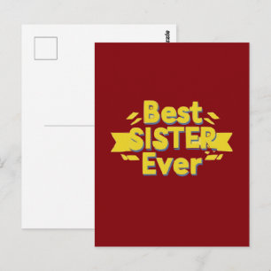 Beste Schwester überhaupt Postkarte