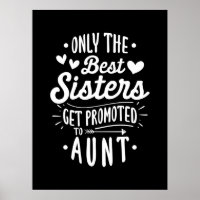 Beste Schwester wird zur Tante geworben