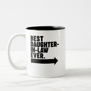 Beste Schwiegertochter je Zweifarbige Tasse