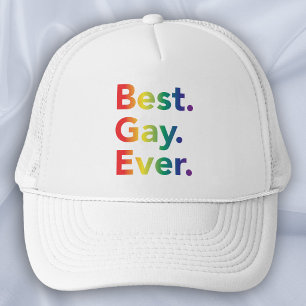 Beste Schwule überhaupt LGBT-Regenbogenflagge Truckerkappe