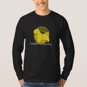 Beste Sealyham-Terrier-Mama Sonnenblume Hundepfote T-Shirt